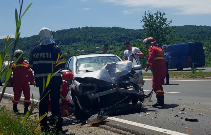 masina de politie lovita 1