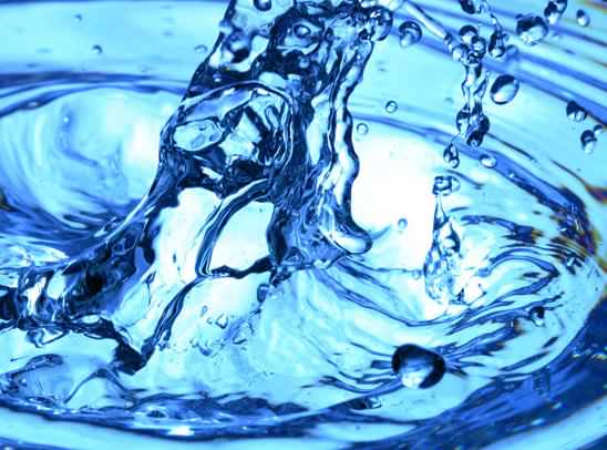 blue water splash