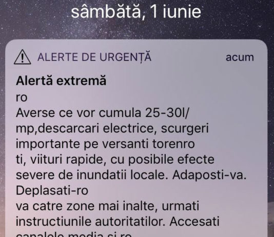 Un nou mesaj RO-ALERT a ajuns la prahoveni. Vezi ce contine