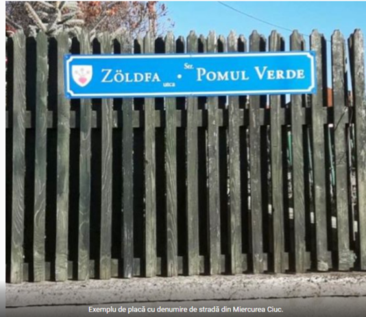 Toate plăcuţele cu denumirile străzilor de pe raza municipiului Miercurea Ciuc vor fi înlocuite. Primarul a fost obligat de ADEC, prin instanță