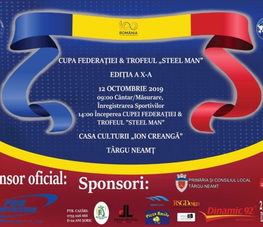 Trofeul STEEL MAN/ Spectacol de forță și tehnică în curând, la Târgu Neamț