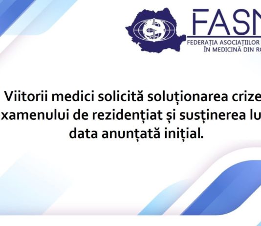 Viitorii medici solicită soluționarea crizei examenului de rezidențiat și susținerea lui la data anunțată inițial