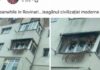 VIRAL. Au împodobit balconul. Cu cârnați