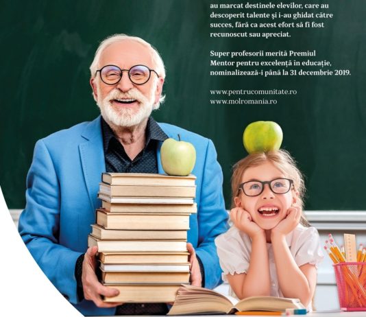 Premiul Mentor pentru excelență în educație. Ultima lună pentru depunerea nominalizărilor