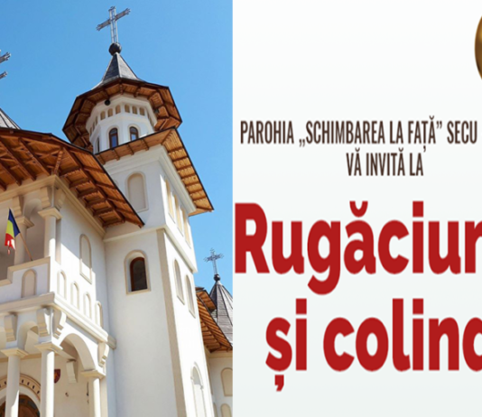 Rugăciune și colind la Parohia „Schimbarea la Față” Secu Tașca