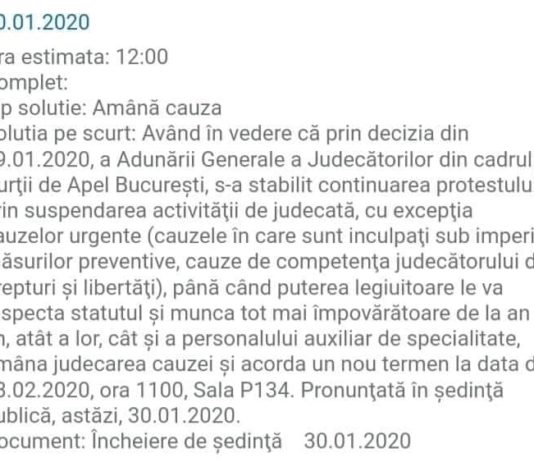 Tu viitor pensionar, magistrat special, imi spui ca imi amani cauza până cand puterea legiuitoare o sa îți respecte munca tot mai împovărătoare de la an la an?