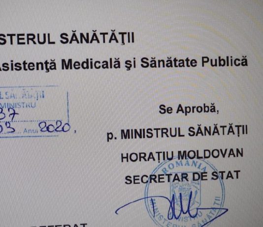 Protocol de tratament a infectiei cu virusul SARS-Cov-2/O.M.S a trasat sarcini stricte Romaniei