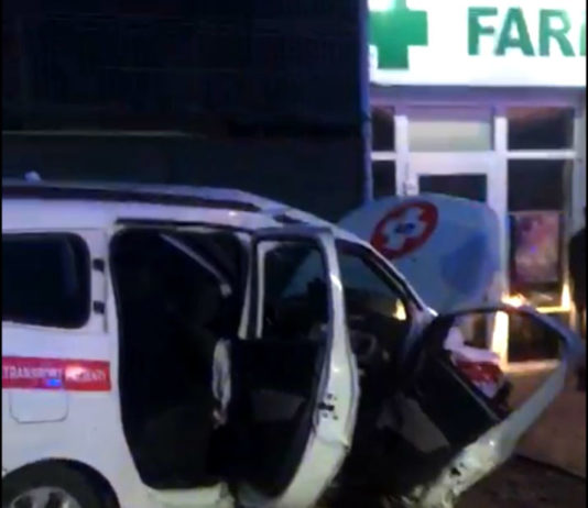 Imaginile dezastrului de la Floresti. Accident mortal cu ambulanta Mediurg