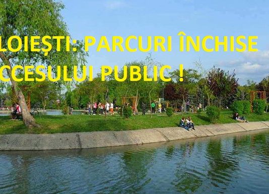 Urmare a articolului din zdp.ro, Primaria Ploiesti inchide parcurile