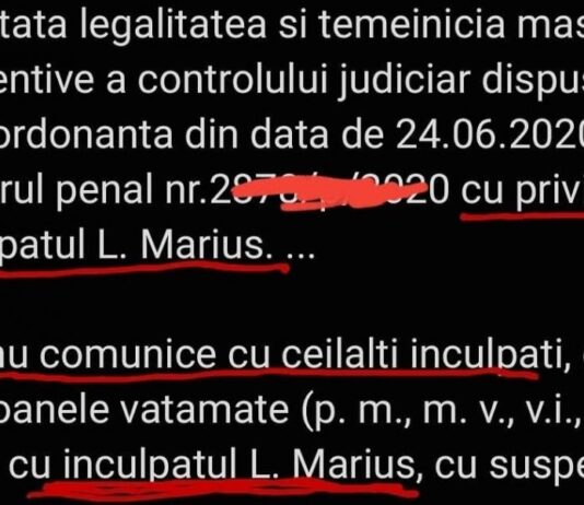 NOAPTEA MINTII/Doar in „Republica Ploiesti”/Instanta confirma ordonanta procurorului ca inculpatul sa nu ia legatura cu el, insusi….