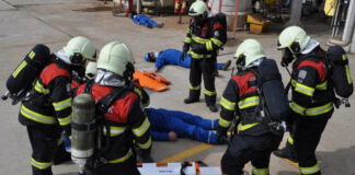 Explozie la instalatia de cracare catalitica de la rafinaria Brazi. ISU Prahova a exersat o interventie