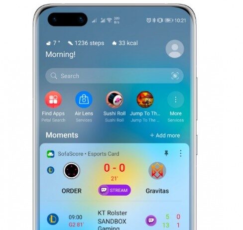 HUAWEI Assistant integrează, în premieră, cardul Esports și le oferă utilizatorilor acces, în timp real, la rezultatele sporturilor favorite