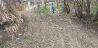 O strada din orasul prahovean Slanic a intrat la apa
