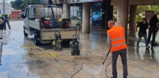 Au demarat lucrările de reparație și înlocuire pavaj pietonal, în zona Galeriilor Comerciale