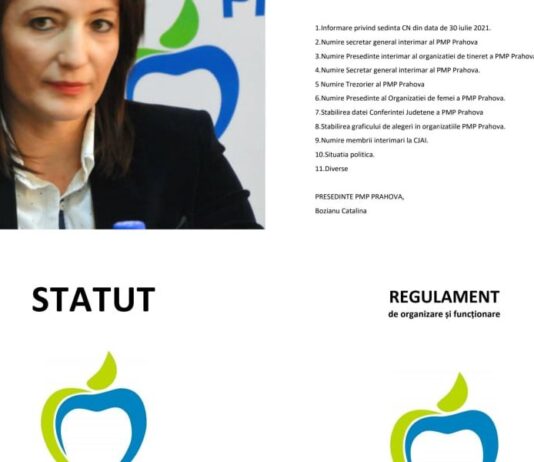La PMP Prahova, când 9+10 = 20, respectarea statutului de către președinta organizației județene Cătălina Bozianu devine un moft – Ziarul Incisiv de Prahova