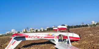 Un avion privat, de mici dimensiuni, implicat intr-o aterizare fortata (FOTO)