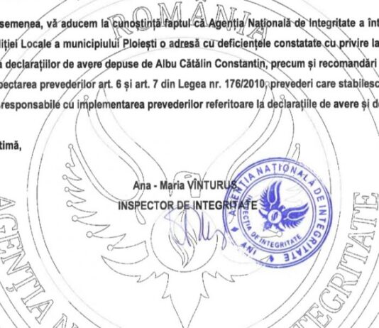 INCISIV DE PRAHOAVA A AVUT DREPTATE/Seful Politiei Locale Ploiesti NU cunoaste si NU respecta LEGEA/Amendat de catre Agentia Nationala de Integritate/ Documente/ Politia Locala Ploiesti somata si “consiliata” de catre A.N.I. – Ziarul Incisiv de Prahova