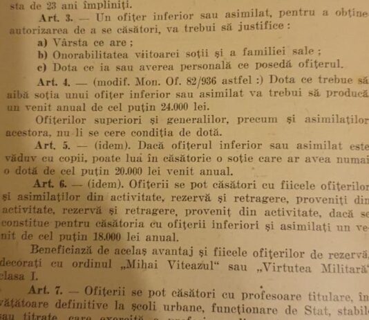 E-he, de pe vremea când era bunica fată… /LEGE asupra CASATORIEI MILITARILOR – 1931/Azi au rămas doar amintirile – Ziarul Incisiv de Prahova