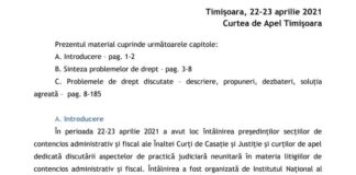 „Niciun judecator nu va face pipi contra vantului, cand sefimea sectiilor de contencios impreuna cu formatorii INM s-au pronuntat intr-o anumita directie”