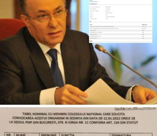 Cristian Diaconescu, preşedintele Partidului Mişcarea Populară: „Fals, uz de fals și uzurpare de calități oficiale”!
