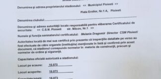 Consiliul Local Ploiesti va fi chemat, de Andrei Volosevici – prin CSM Ploiesti, sa gireze un nou tun dat bugetului local de peste 1.500.000 de Euro/ O nouă instalaţie de nocturnă la Stadionul ”Ilie Oană” din Ploiești/Ce se ascunde/acopera?