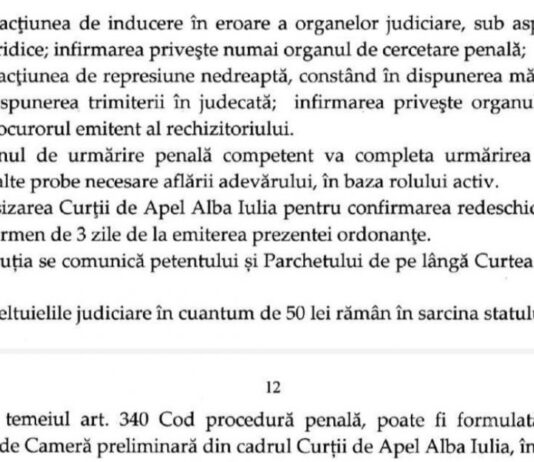 Procurorul general al Romaniei, Gabriela Scutea, a redeschis urmarirea penală în dosarul 684/P/2019 clasat de către fostul SIIJ, confirmand dezvaluirile ziarului Incisiv de Prahova