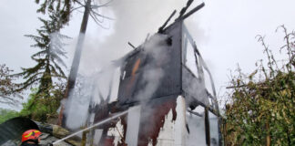O casă a fost distrusă complet, într-un incendiu la Provița de Sus (FOTO)