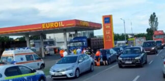 Accident în lanț la Blejoi, pe DN1 A, cu 4 autoturisme implicate