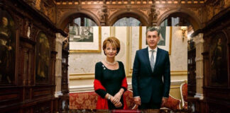 Recepție în onoarea Regelui Charles al III-lea la Castelul Peleș din Sinaia