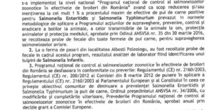 Tulpini de Salmonella Infantis la o ferma de pasari din localitatea Albesti Paleologu/Prahova