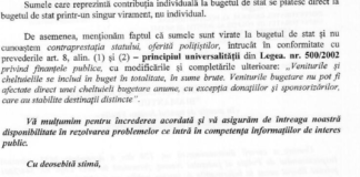 Nu cunoastem care este contraprestatia statului!