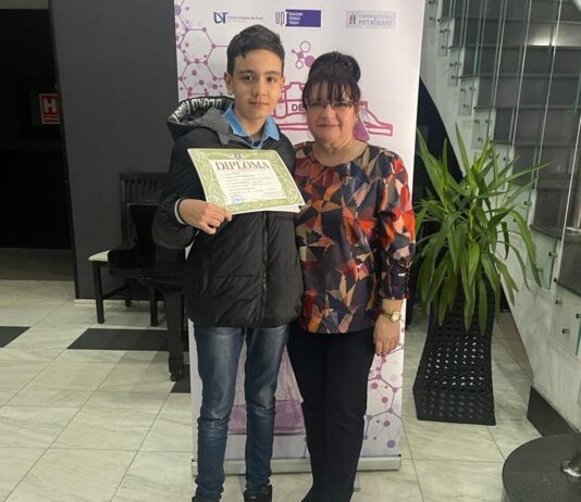 Robert Cosac, elev al Şcolii Gimnaziale „Take Ionescu”, premiat la ONCH