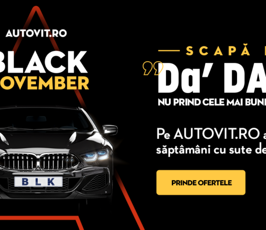 Black November la Autovit.ro: peste 500 de oferte pentru mașini și reduceri de peste un milion de euro