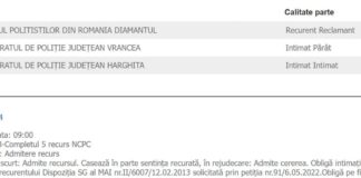 Curtea de Apel le-a „dat-o” celor de la IPJ Vrancea si IPJ Harghita de i-a julit! – Ziarul Incisiv de Prahova
