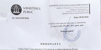 Prim-Procurorul Parchetului de pe lângă Judecătoria Roman a dat fix doi bani pe solicitarea polițistului Cănărău Ioan – Ziarul Incisiv de Prahova