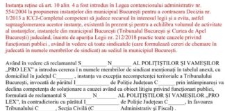 Din cauza unor judecatoare din TMB-Sectia contencios administrativ care aveau soti pilosi, cu influenta in PSD, s-a modificat in 2018, art 10 din legea 554/2004, astfel incat sa poata fi distruse dosarele colective ale sindicatelor – Ziarul Incisiv de Prahova