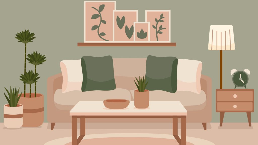 tablouri pictate manual living cu rama legenda casei