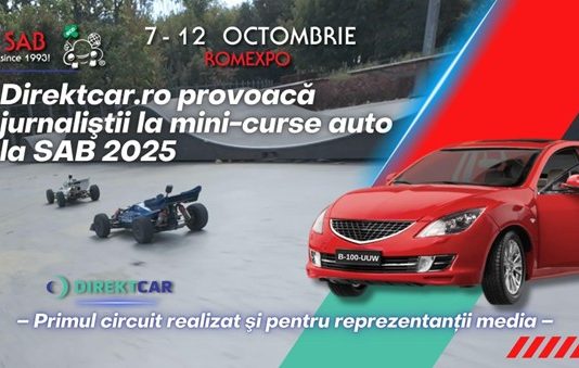 Direktcar.ro provoacă jurnaliştii la mini-curse auto la SAB 2025