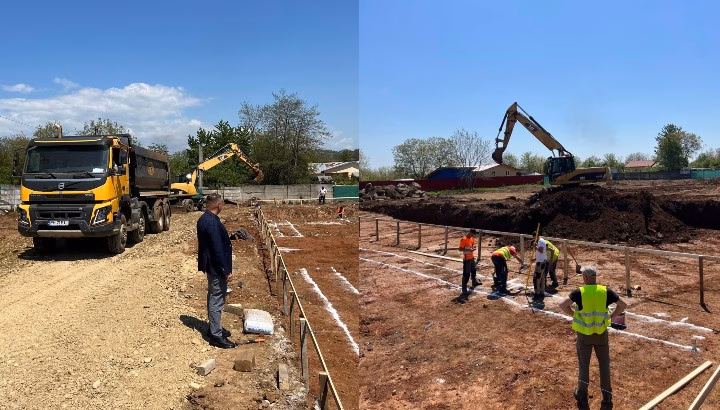 Compania angajată de CNI a demarat construcția creșei mari în orașul Băicoi