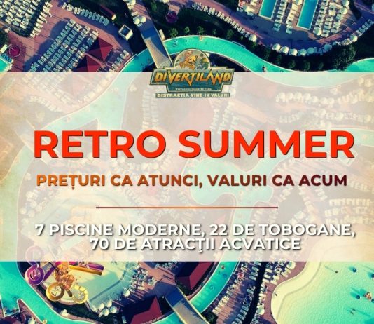 Divertiland Water Park se redeschide pe 18 iunie 2026 – Vara aceasta se poartă RETRO!